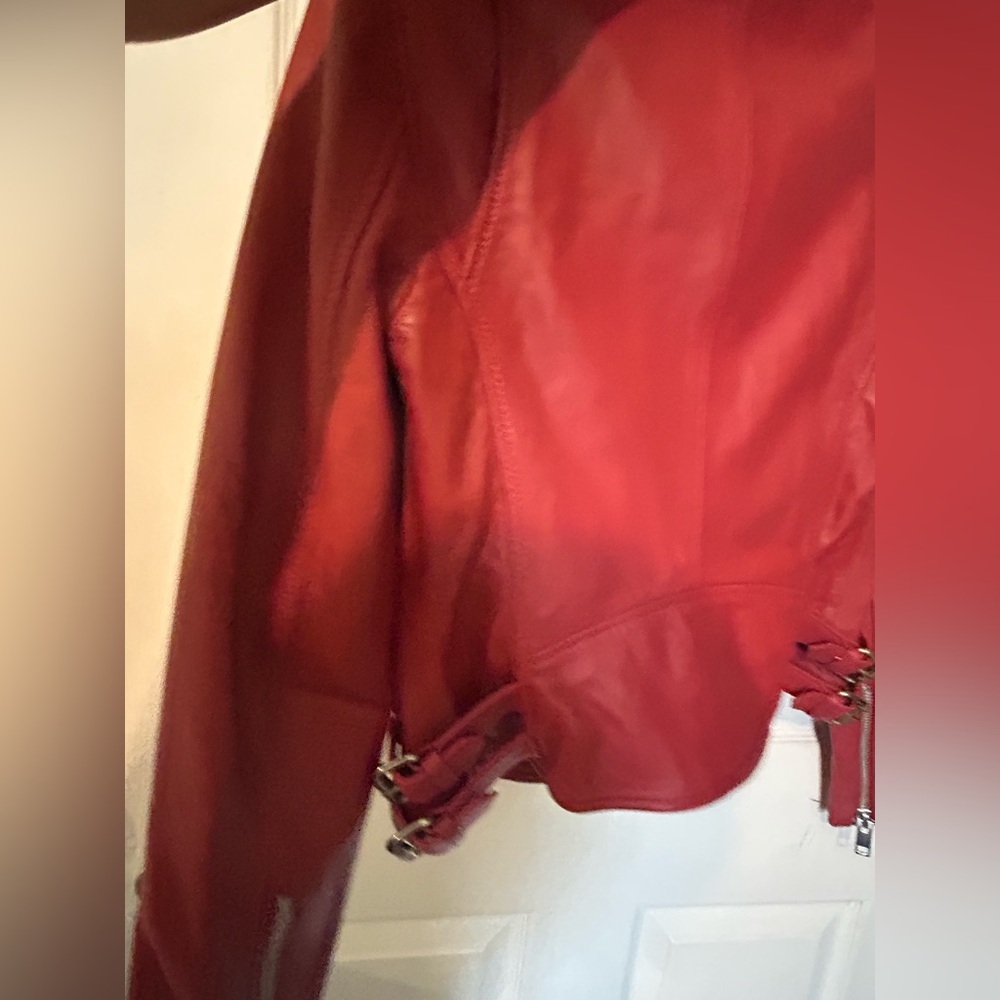 Walter Baker Liz Leather Moto Biker Jacket XS - Picture 11 of 16